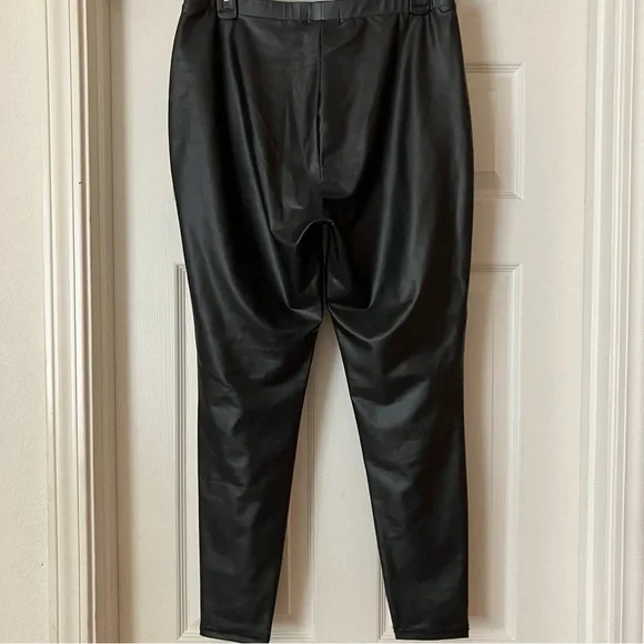 GUESS Mattie PU Faux-Leather Leggings in Jet Black XL - Picture 9 of 10